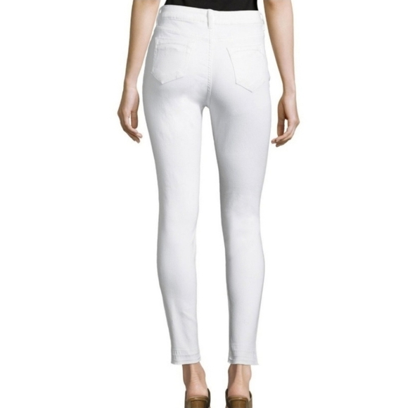 High Rise Ludlow Skinny Button Fly Distressed Jean - Picture 2 of 12